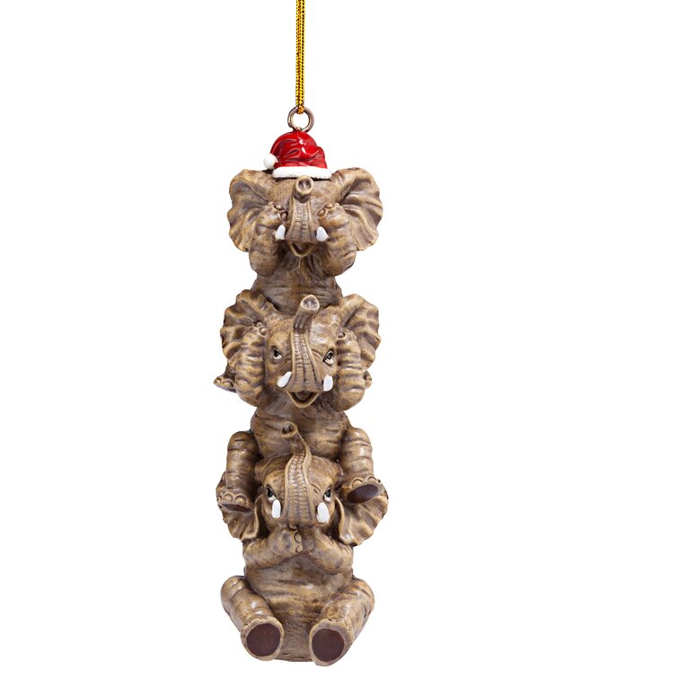 Design Toscano Hear-No, See-No, Speak-No Evil Elephant Hanging